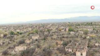 Ermeniler, Ağdam şehrinden yakıp yıkarak çekildi