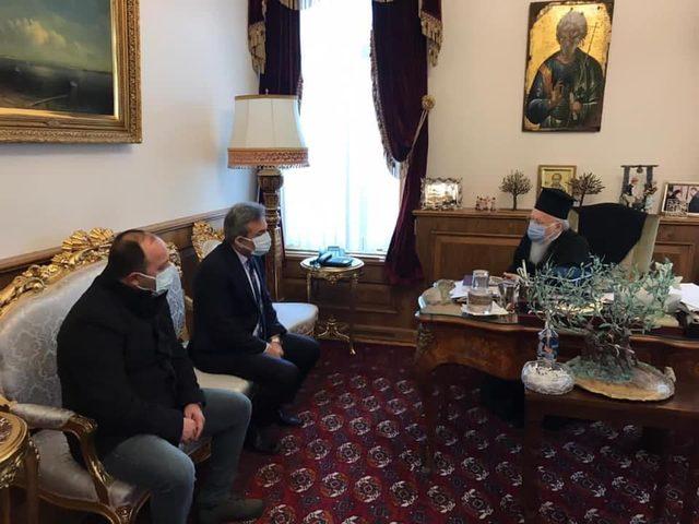 Başkan Aksoy, Rum Patriği Bartholomeos’la görüştü