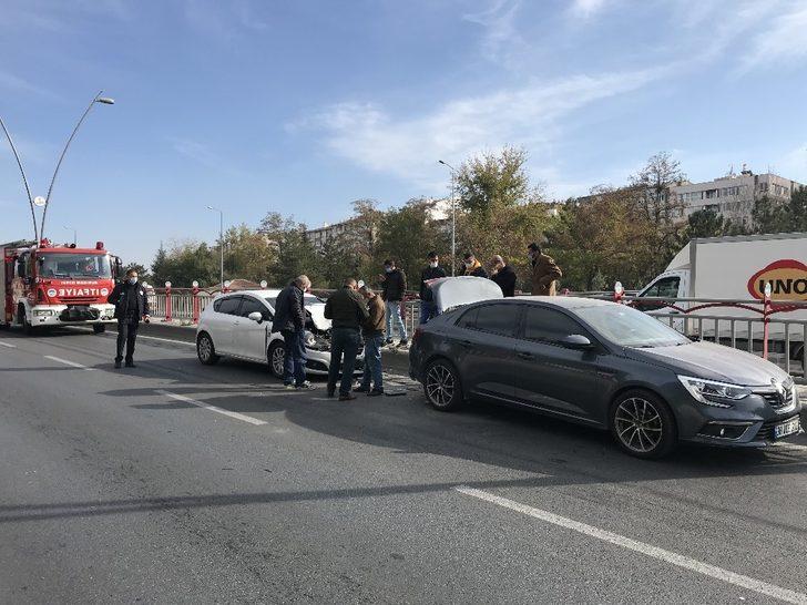 8 aracın karıştığı zincirleme kazada şans eseri yaralanan olmadı G2