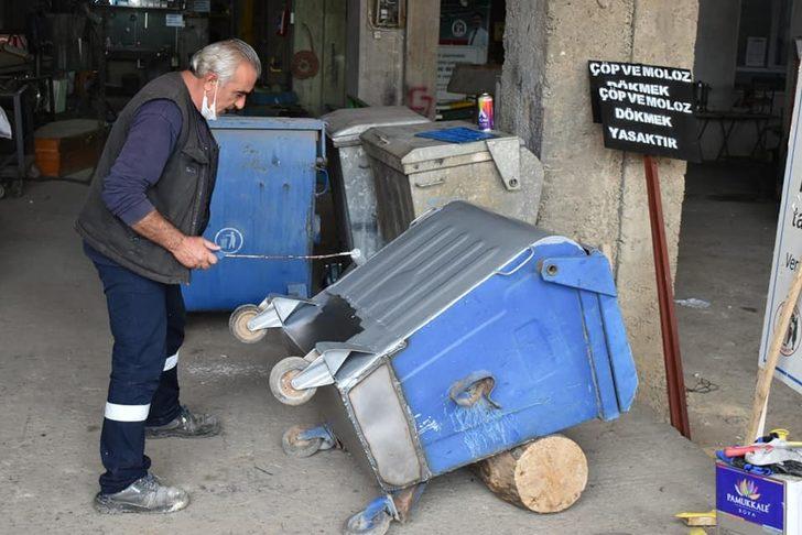 Karacasu’da çöp konteynerleri yenileniyor G3