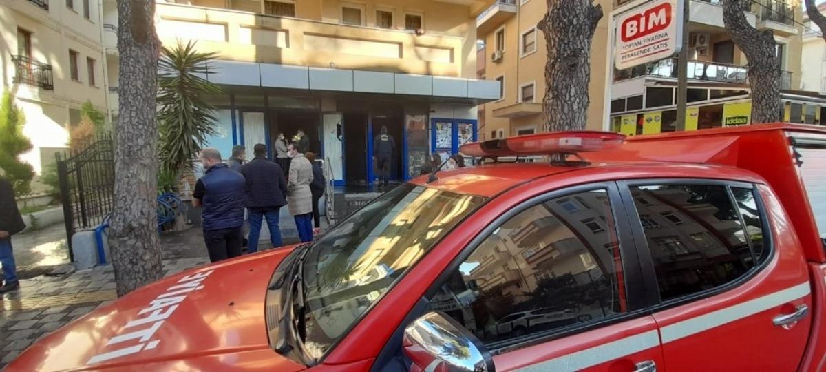 Milas&rsquo;taki yangında markette b&uuml;y&uuml;k zarar oluştu
