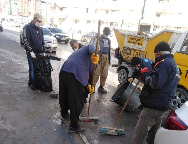 Hakkari Belediyesinden genel temizlik