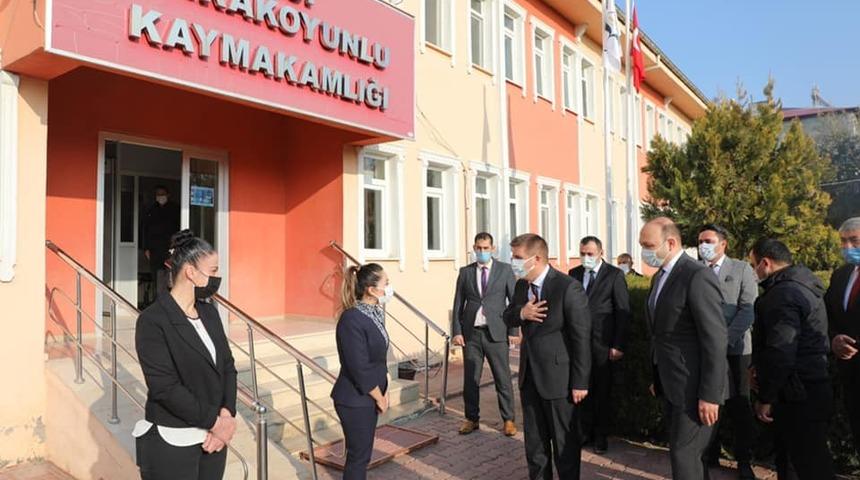 Vali Sarıibrahim, Kaymakam Göktaş’ı ziyaret etti