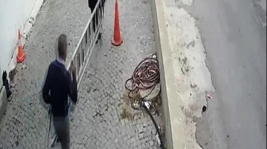 Bir şey bulamayınca merdiven &ccedil;aldılar