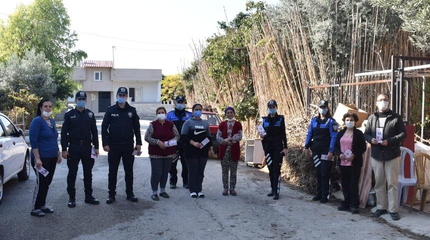 Polis, kadına şiddetinin önüne geçebilmek için broşür dağıttı