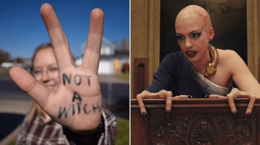 Doğuştan 3 parmaklı olan kadın The Witches filmine ateş püskürdü