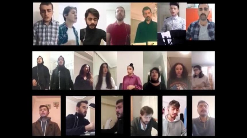 Müzik bölümü öğrencilerinden Öğretmenler Gününe özel klip