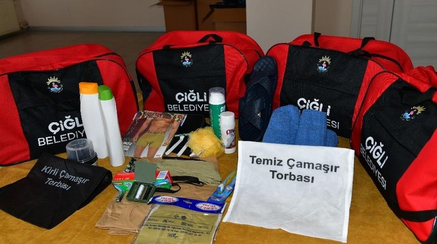 Askerlerin &ccedil;antası &Ccedil;iğli Belediyesinden