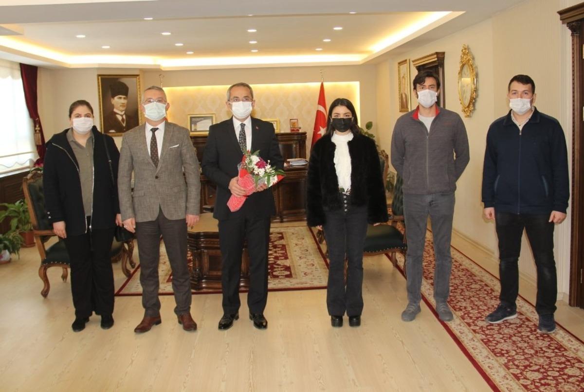 Aday &ouml;ğretmenlerden Kaymakam Deniz Pişkin&rsquo;e ziyaret