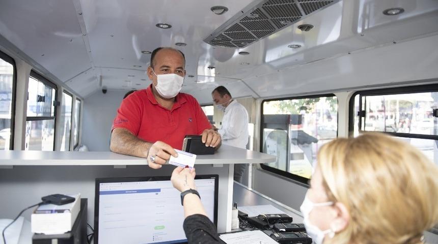 Kentkart mobil hizmet aracı vatandaşlara kolaylık sağlıyor