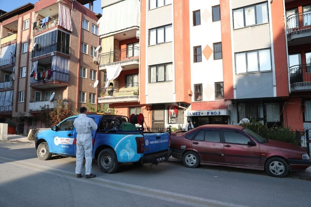 Pamukkale Belediyesi dezenfekte hizmetlerine devam ediyor