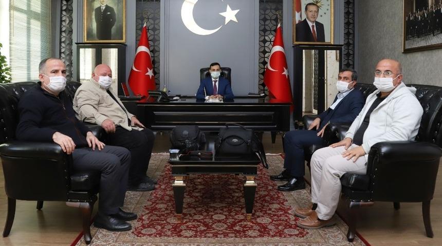 Başkan İşeri, Kaymakam Ko&ccedil; ile bir araya geldi