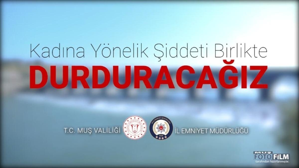 Muş polisinden kadına y&ouml;nelik şiddetle m&uuml;cadele &ccedil;alışması