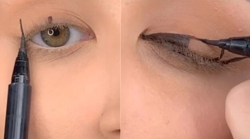 Eyeliner en kolay nasıl sürülür? Yöntemini milyonlarca kişi izledi