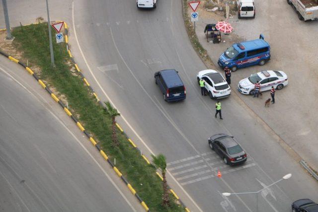 Jandarmadan helikopter destekli trafik denetimi