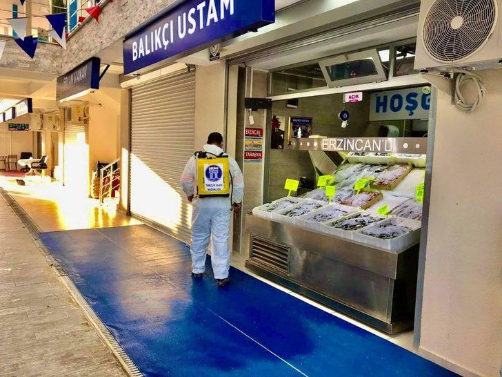 Didim’de pazaryerleri dezenfekte ediliyor G3