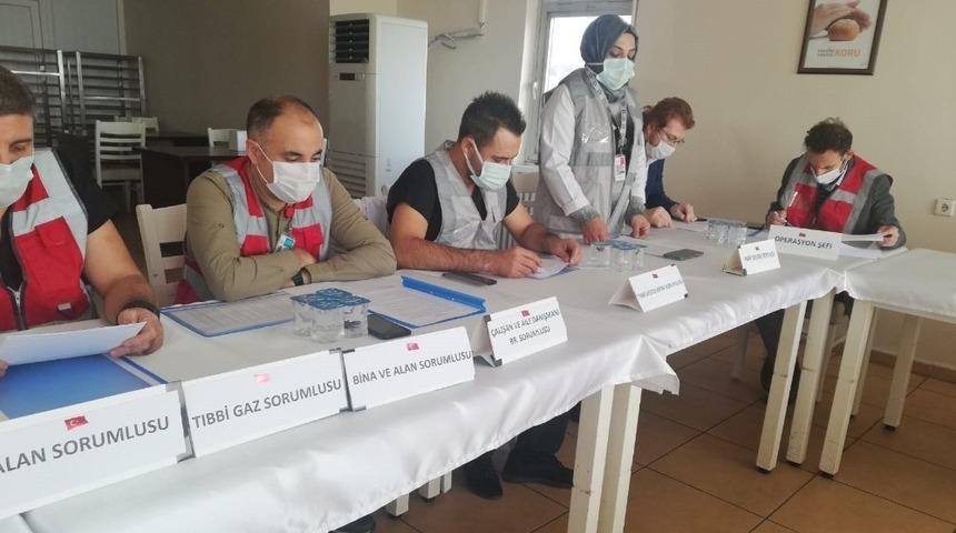 Korona vir&uuml;s nedeniyle tatbikat masa başı olarak ger&ccedil;ekleştirildi