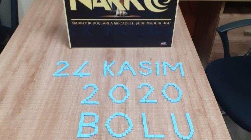 Bolu&rsquo;da 401 adet uyuşturucu ile yakalanan şahıs adliyeye sevk edildi