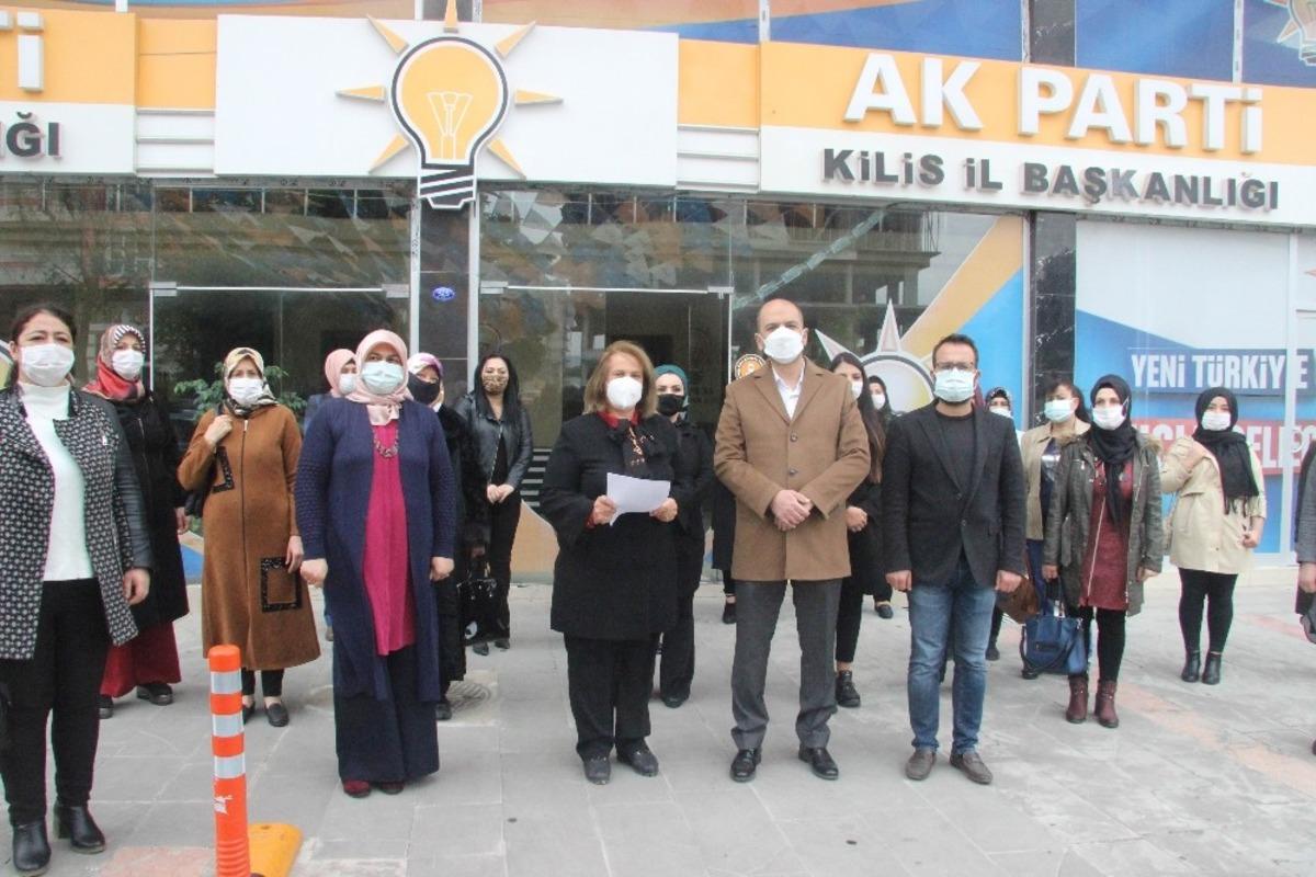 AK Partili kadınlardan şiddete karşı a&ccedil;ıklama