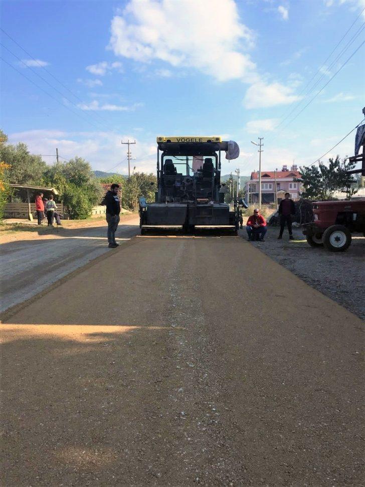 Fethiye Esenköy yolu asfaltlanıyor G4
