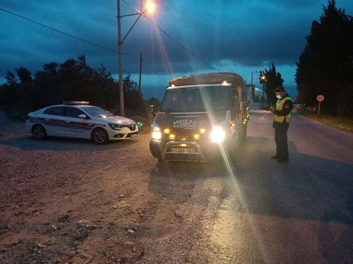 Balıkesir’de jandarman radarlı trafik denetimi G3