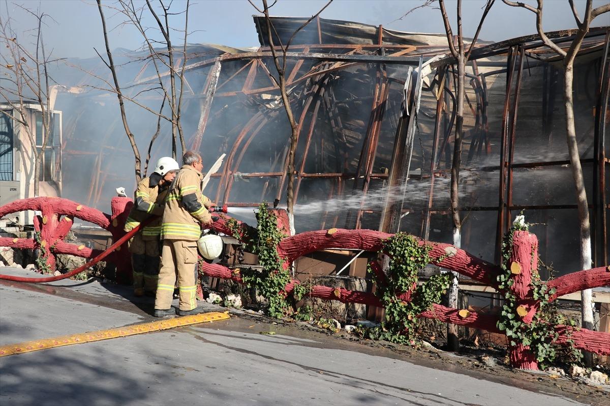 İzmir'de piknik ve eğlence tesisinde &ccedil;ıkan yangın s&ouml;nd&uuml;r&uuml;ld&uuml;