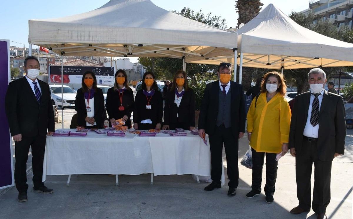 Kuşadası kadına y&ouml;nelik şiddete karşı &ldquo;tek v&uuml;cut&rdquo; oldu