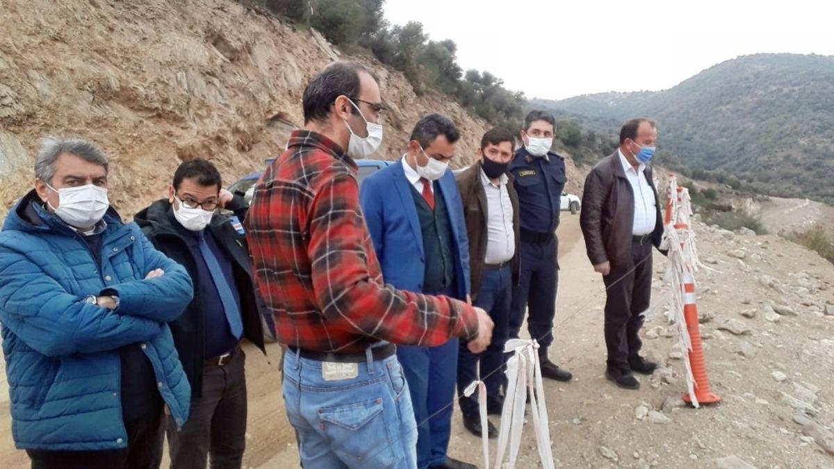 S&ouml;ke Kaymakamı Soner Zeybek, Sarı&ccedil;ay Barajı İnşaatını gezdi