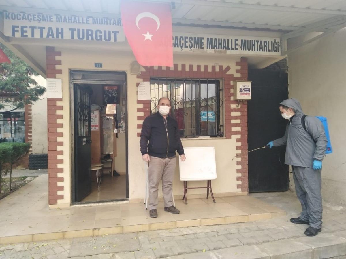 Salihli Belediyesi muhtarlık binalarını ila&ccedil;ladı