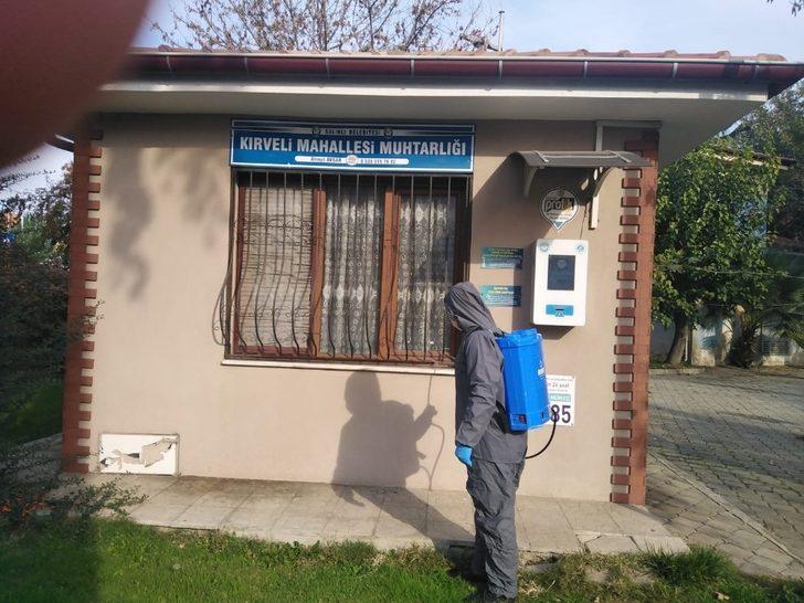 Salihli Belediyesi muhtarlık binalarını ilaçladı G4