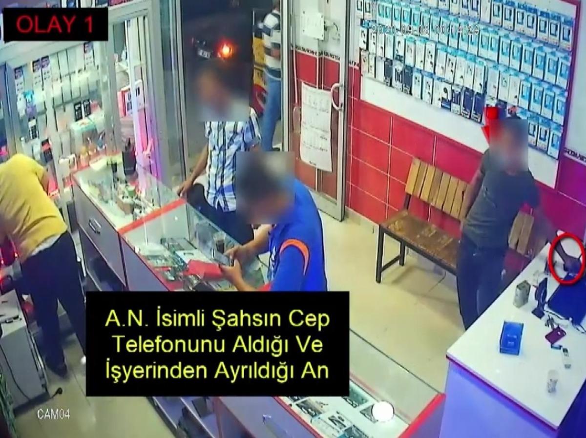 Telefon hırsızı yakalandı