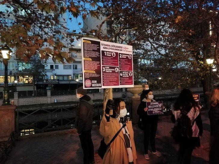 Korona tehdidine rağmen kadına şiddete tepki gösterdiler G4