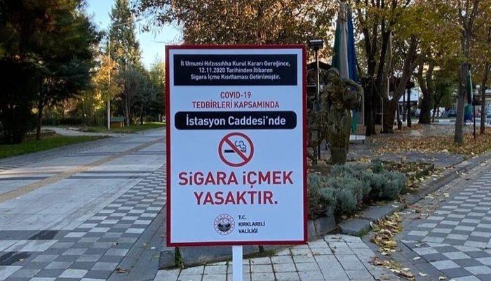 Sigara içmenin yasak olduğu alanlara uyarı tabelası konuldu