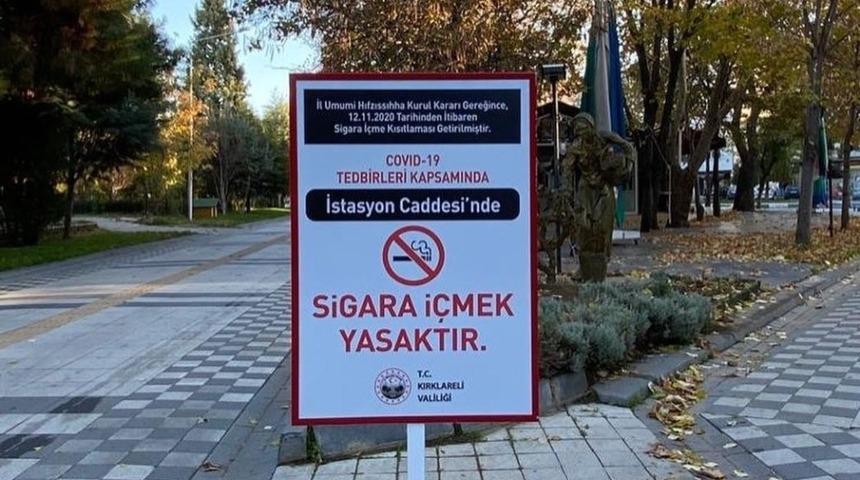 Sigara içmenin yasak olduğu alanlara uyarı tabelası konuldu