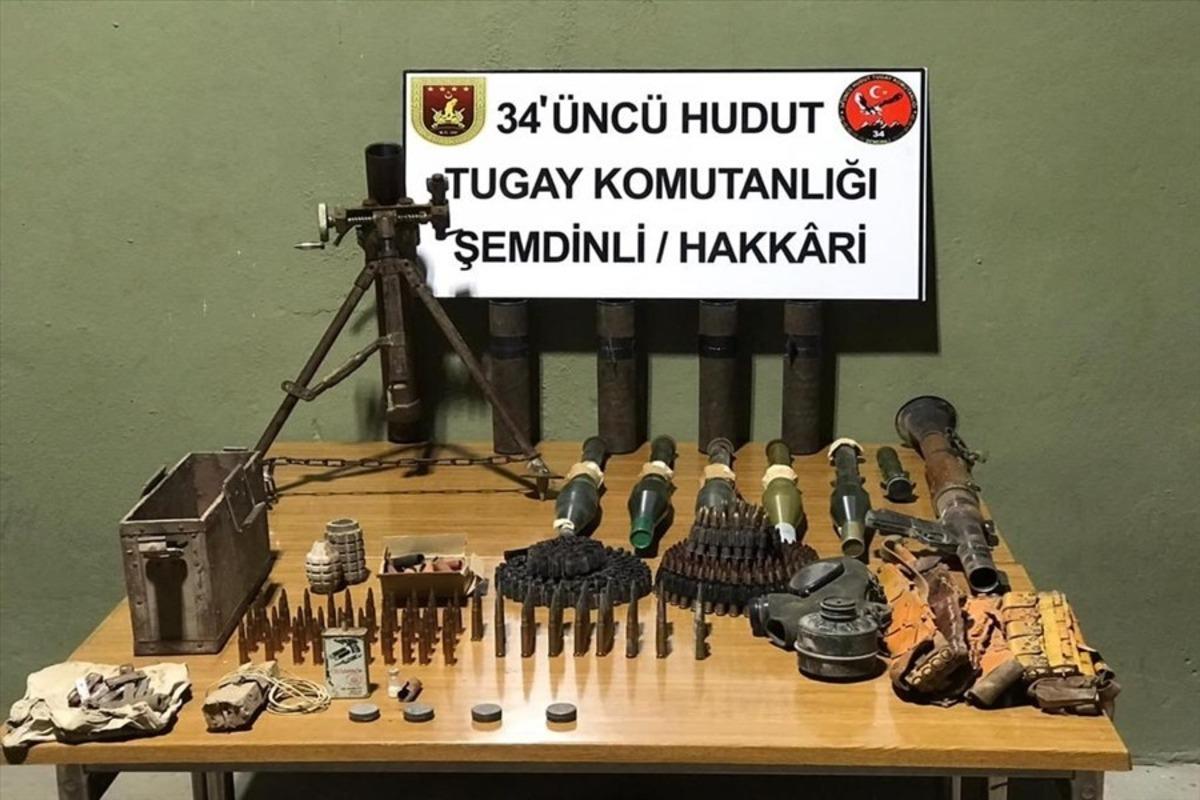 MSB: "Irak kuzeyinde PKK&rsquo;ya ait sığınak ve mağaralarda &ccedil;ok sayıda m&uuml;himmat ele ge&ccedil;irildi"