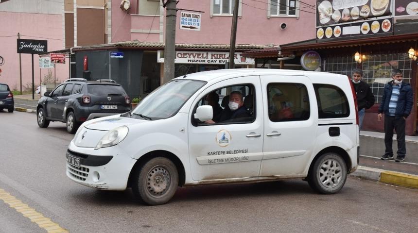 Kartepe Belediyesinden sağlık ekiplerine lojistik destek