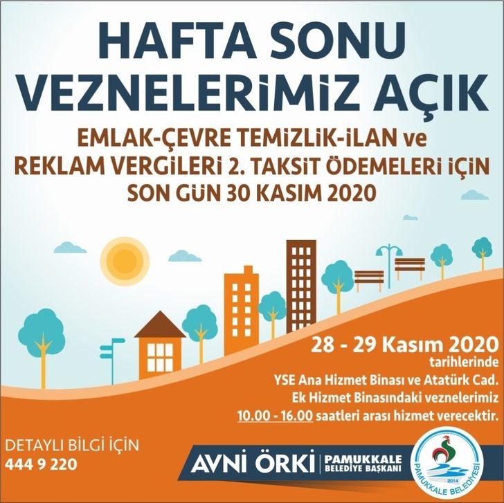 Pamukkale’de vezneler belirli saat aralığında hafta sonu açık kalacak G3