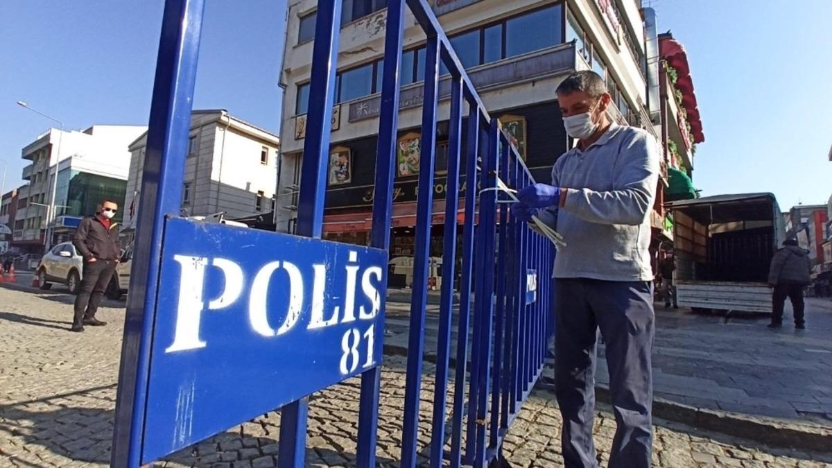 Vakalar arttı, D&uuml;zce&rsquo;de en yoğun caddede giriş &ccedil;ıkışlar sınırlandırıldı