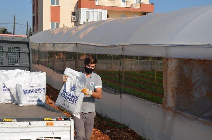Kepez’de sera atıkları organik gübreye dönüştürülüyor G3