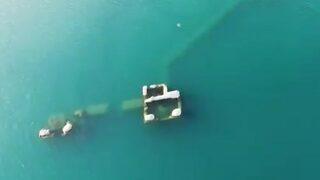 Görenler şaştı kaldı: Batık Şehir’de kale tespit edildi