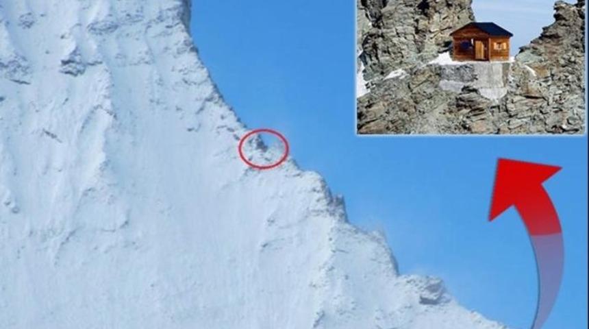 Dağın ortasında sıra dışı kul&uuml;be