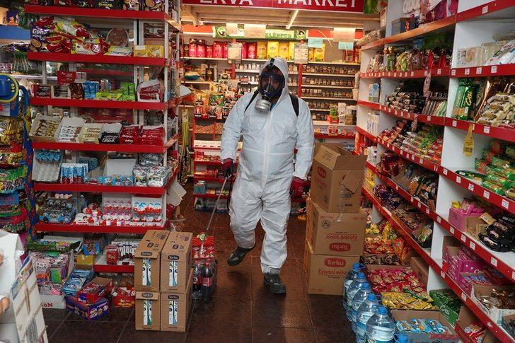 Merkezefendi Belediyesi, bakkal ve marketlerde dezenfekte çalışmaları yaptı G1