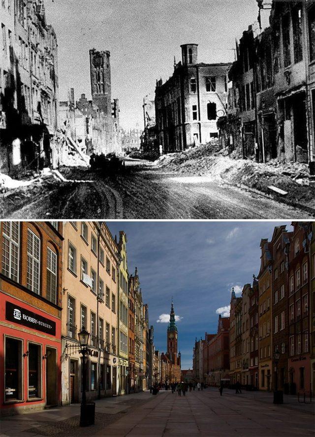 Savaş Sırasında %90 ı Yıkılan ve Polonyalılar ın Yeniden İnşa Ettiği Gdańsk Şehri 6