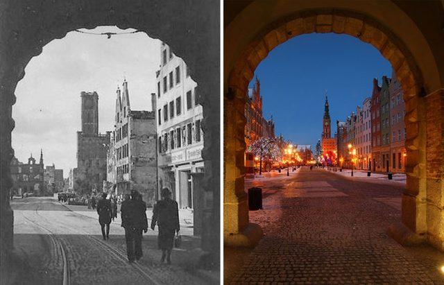 Savaş Sırasında %90 ı Yıkılan ve Polonyalılar ın Yeniden İnşa Ettiği Gdańsk Şehri 7