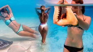 Artık işi bu! Yüzüp dünyaya tanıtacak