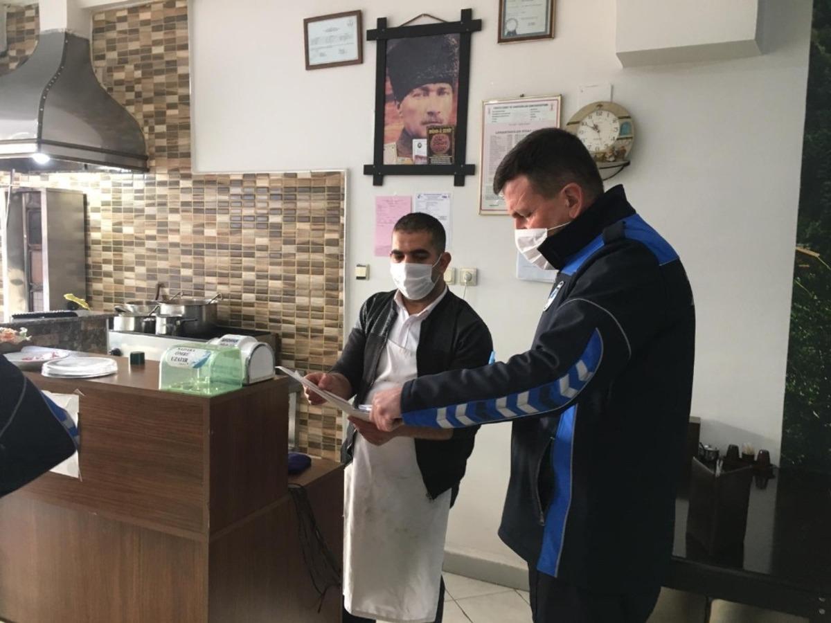 Salihli&rsquo;de zabıta ekiplerinden işletmelere korona vir&uuml;s denetimi