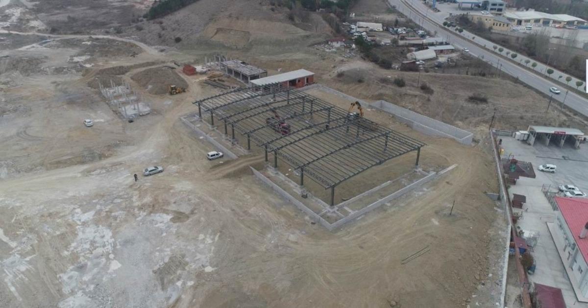 Boyabat Canlı Hayvan Pazarı inşaatı hızla y&uuml;kseliyor
