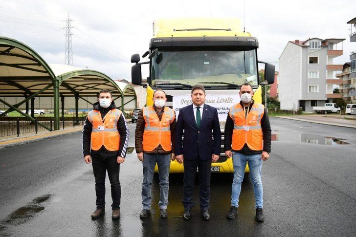 Ordu’dan İzmir’e tır dolusu yardım G1