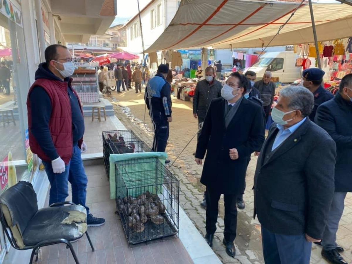 Kaymakam G&ouml;ktaş&rsquo;tan korona vir&uuml;s denetimi