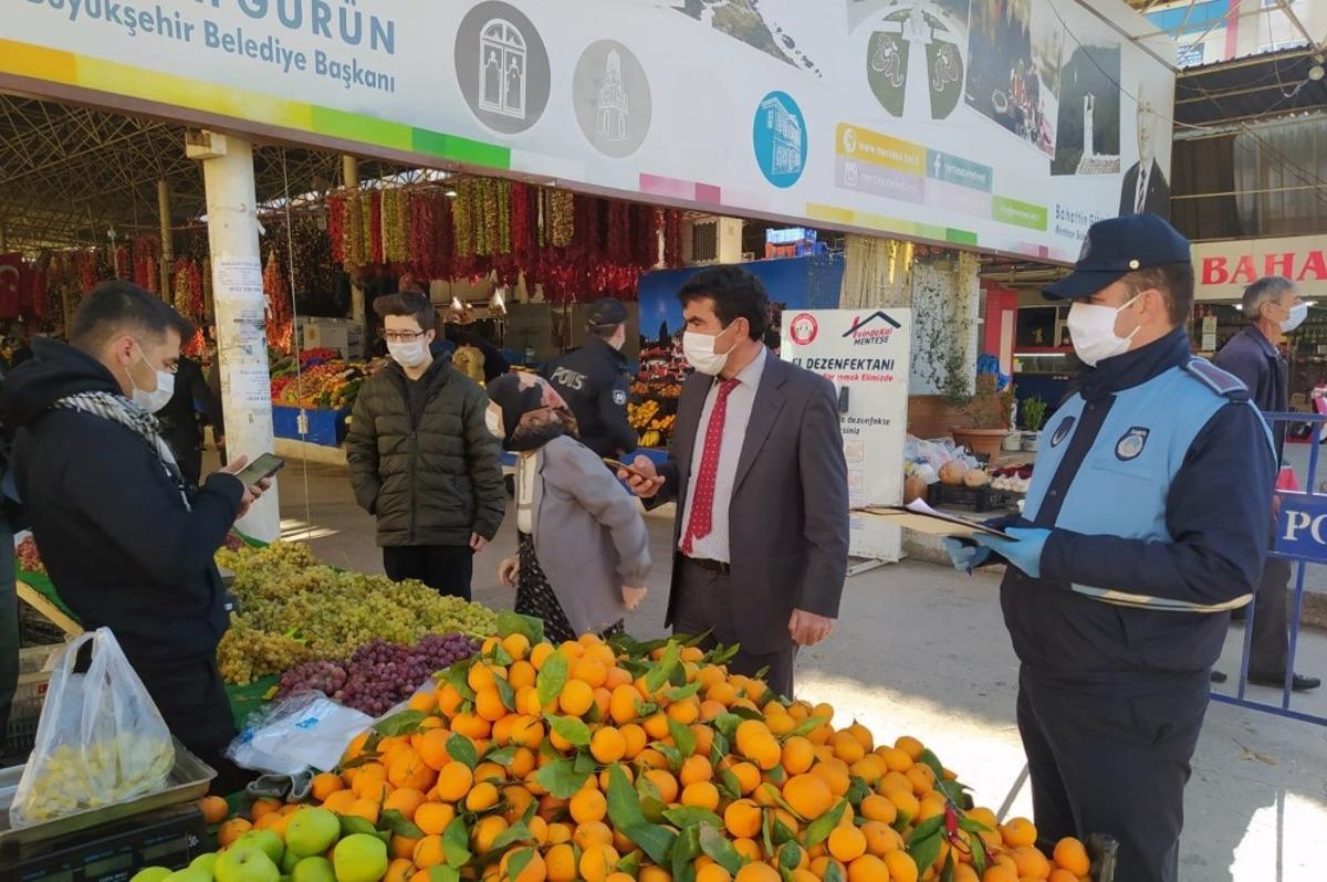 Pazar esnafına HES kodu denetimi